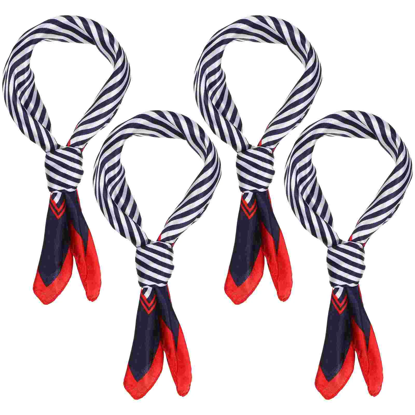 4 шт. деловая одежда маленький шарф женский шейный платок шелковый для женщин