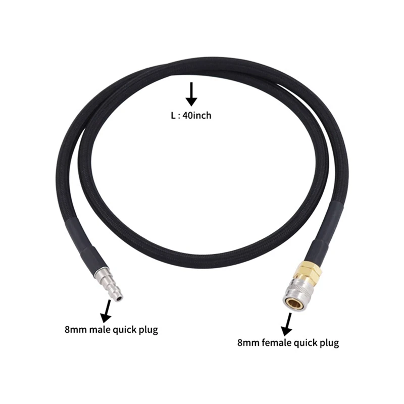 Airsoft HPA SLP FLEX Air Hose Remote Line With (US)Foster QD 40 Inch Low Pressure MAX 300 PSI