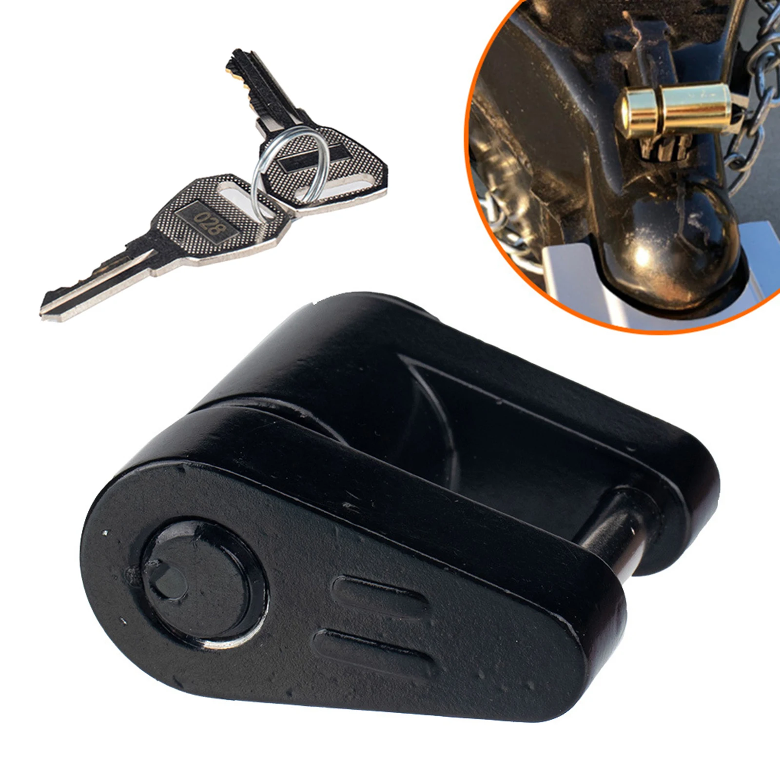 

Портативный черный Сцепной прицеп, соединительный замок, диаметр 1/4 дюйма, 3/4 дюйма, для безопасности