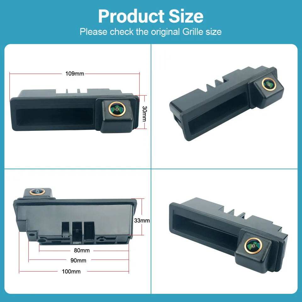 Камера заднего вида HaiSunny HD 170 ° AHD 1080P для Audi A3 8P Q7 A6 C6 A4 B7 B6 A6L