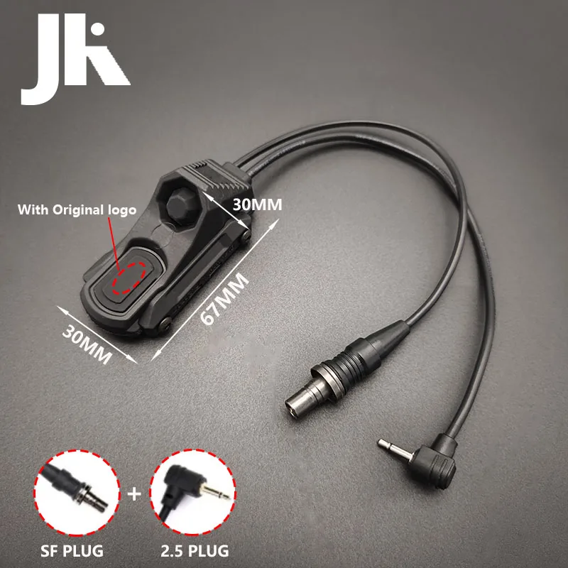 Тактический удлиненный переключатель давления UN нейлон PEQ15 DBAL A2 лазерный фонарик