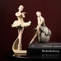 european style ballet girl sculpture resin desktop statues creative characters gift for girlfriend angel figurines home decor