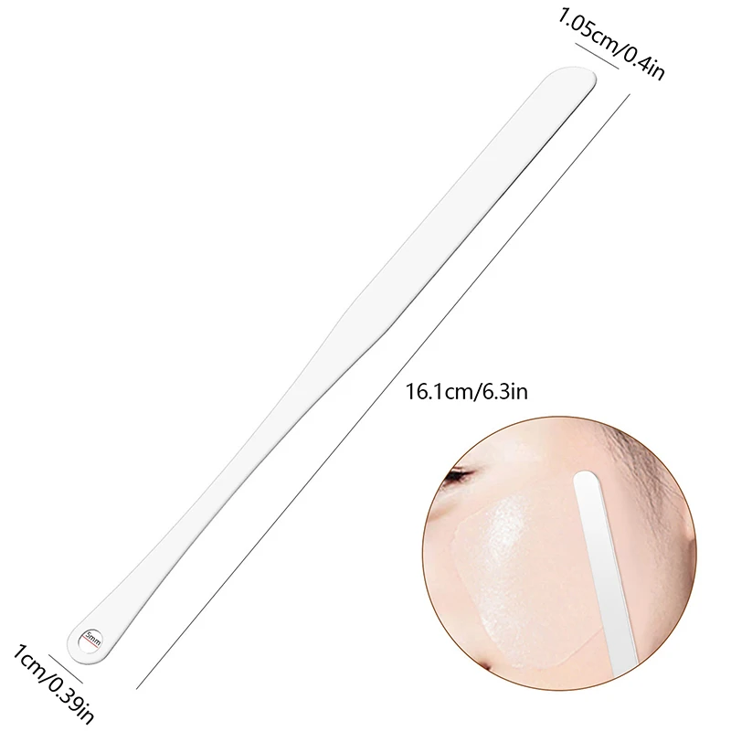 

1pc Stainless Steel Makeup Liquid Foundation Toner Spatula Mixing Stick Foundation Cream Mixing Tool Make Up Tool With Holes