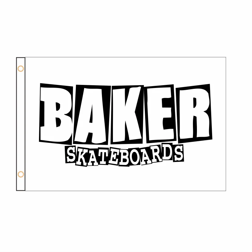 

Free Design Baker Skateboards Flag Banner 2ft*3ft 3ft*5ft Decorations for Home Flag Banner QZ-101