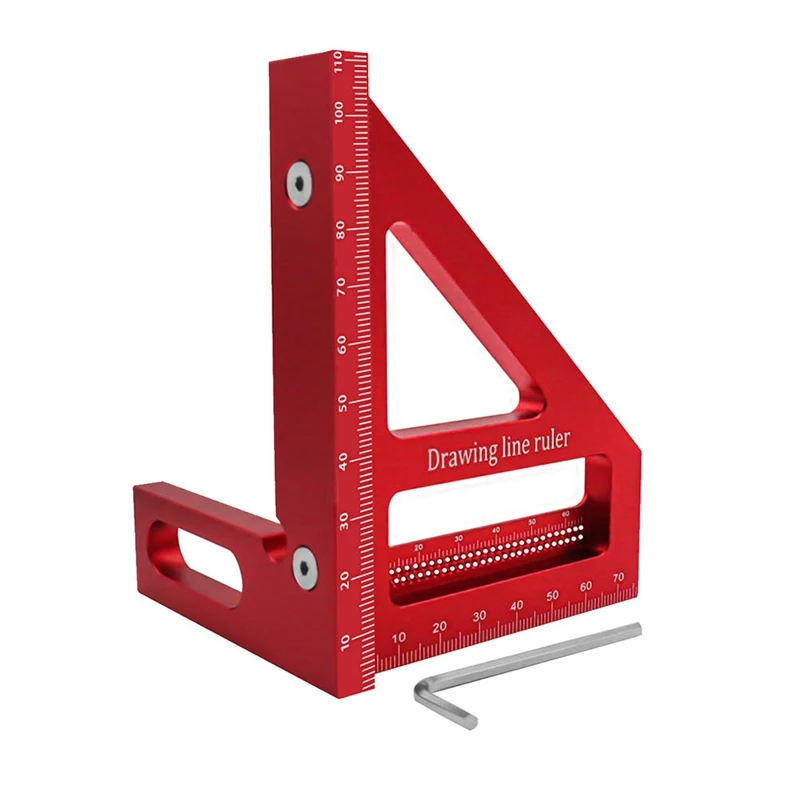 

Woodworking Square Protractor Miter Triangle Ruler High Precision Layout Measuring Tool For Engineer Carpenter