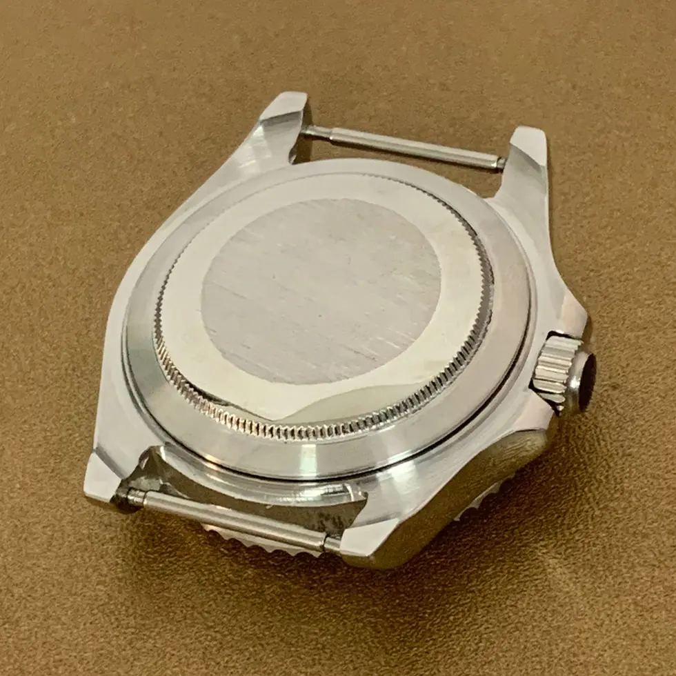 40mm Watch Case Fine Stainless Steel Bidirectional Rotation Sapphire Mirror Fit Miyota8215 8205 Mingzhu DG2813 3804 Movement