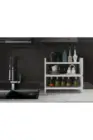 Многофункциональная кухонная стойка ярко-белого цвета, 3 слоя, 18 мм, качественный материал