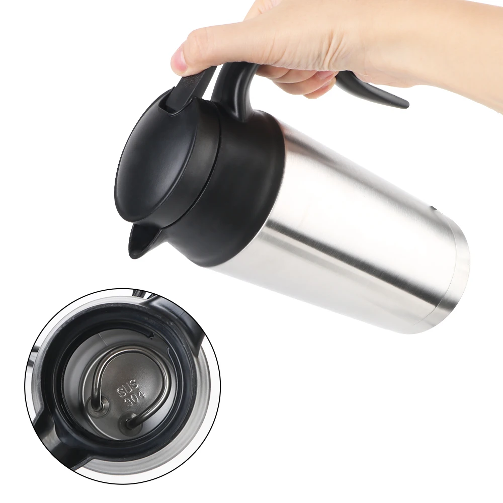 Термокружка для воды кофе молока автомобильная нагревательная чашка из