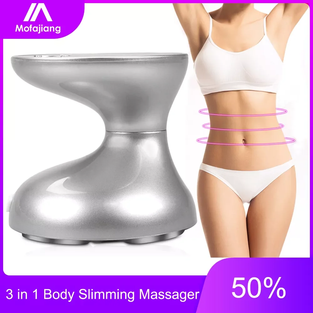 

3 in 1 Body Slimming Massager Machine CV Ultrasonic Cavitation RF Therapy LED Red Blue Light Fat Burn Anti Cellulite Face Lift