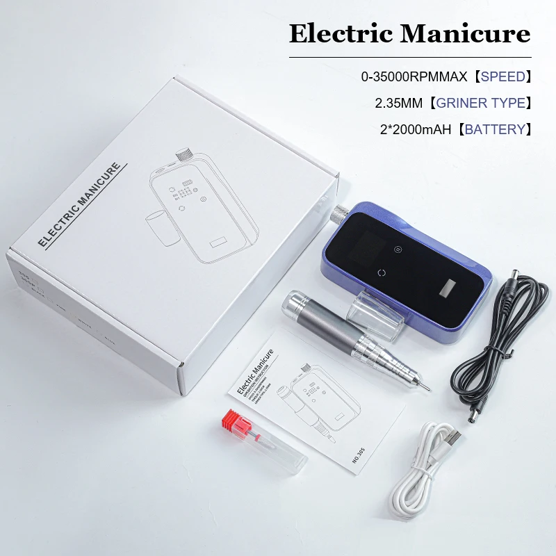 Фрезер Электрический портативный с ЖК-дисплеем 35000 об./мин.