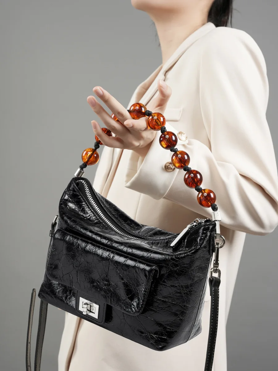 Сумка женская из натуральной кожи в китайском стиле