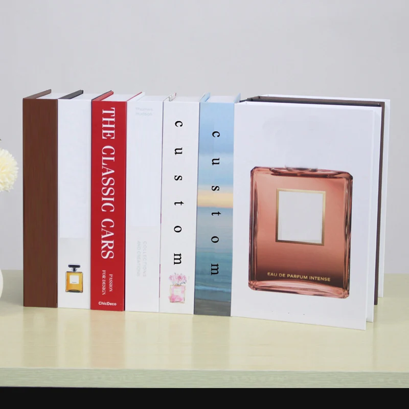 Модные Роскошные парфюмерные поддельные книги для девушек, украшение, коробка для хранения книг, журнального столика, виллы, отеля, Декор для дома, реквизит для стрельбы