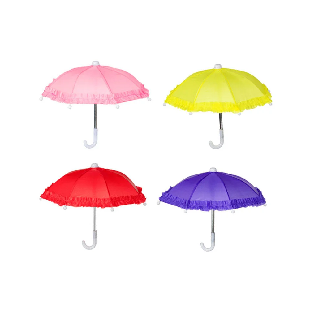 

4 Pcs Baby Umbrella Small Lace Children Toy Children's Toys Decor Decorative Prop Kid Kids Photography Mini