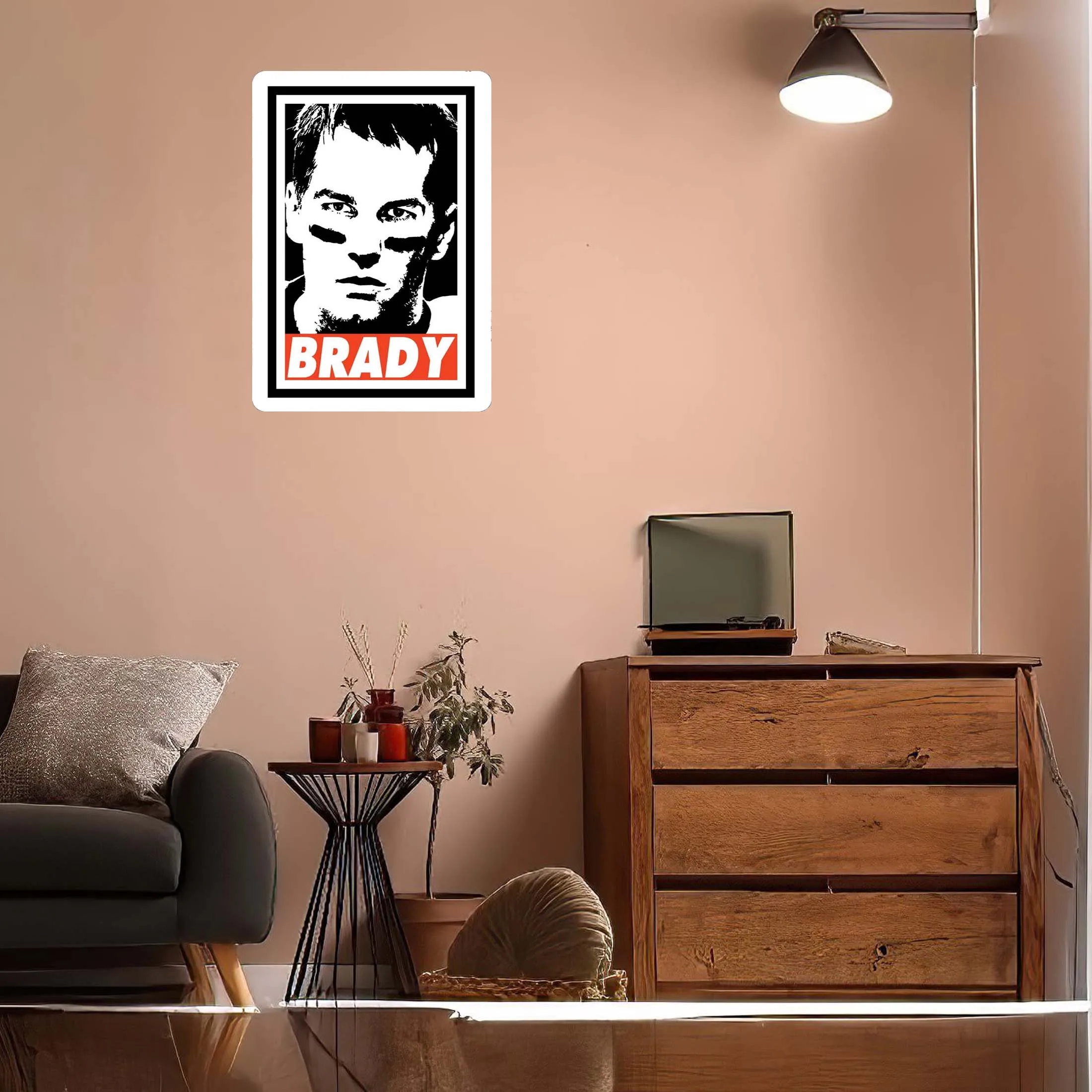 Знак Тома Брэди персонализируемый спортивный плакат ретро металлические