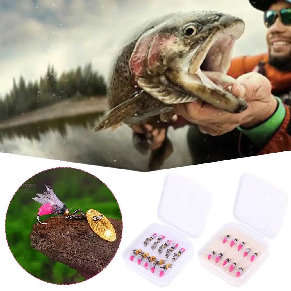 

Hot Sale Brass Bead Head Fast Sinking Nymph Scud Fly Bait Fishing Artificial Trout Worm Bug Lure Insect Flies Fishing A0A4