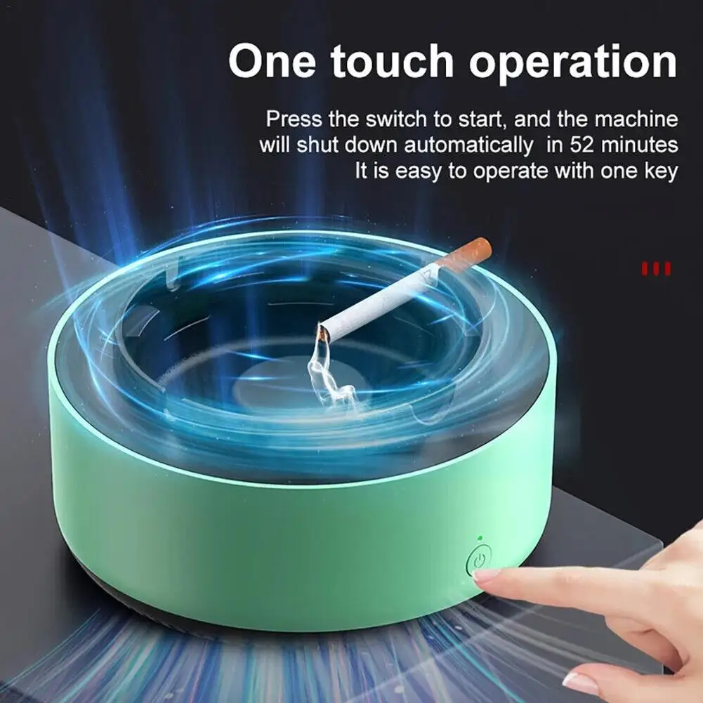 

Multipurpose Ashtray Anion Purification Filtering Second-Hand Smoke Remove Odor Air Purifier Portable Home Office Car Accessory