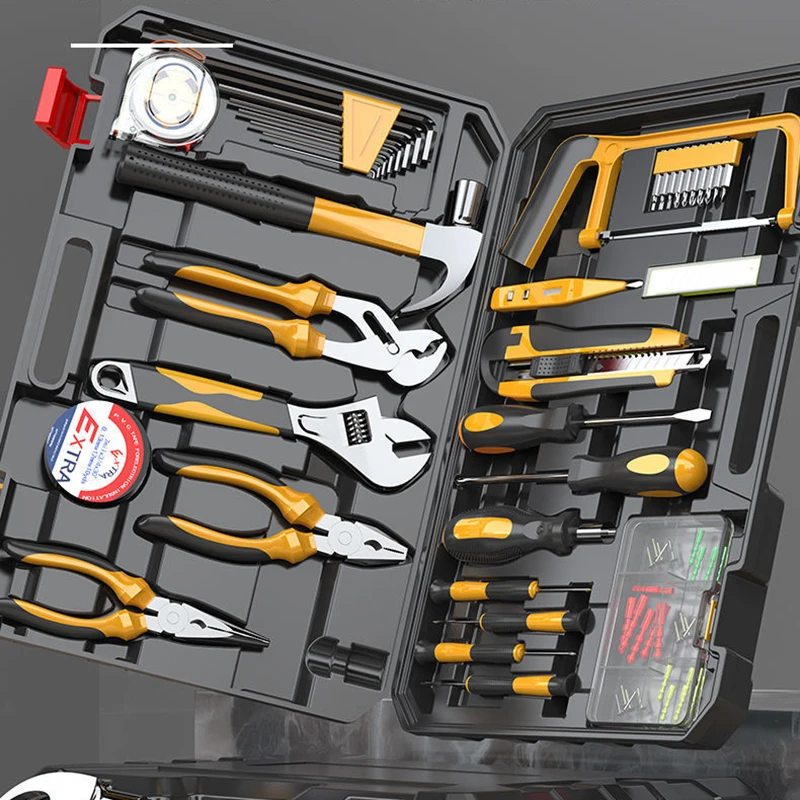 

Жесткая рабочая сумка для инструментов, ударопрочный пластиковый Многофункциональный Профессиональный ящик электрика, портативный ящик д...