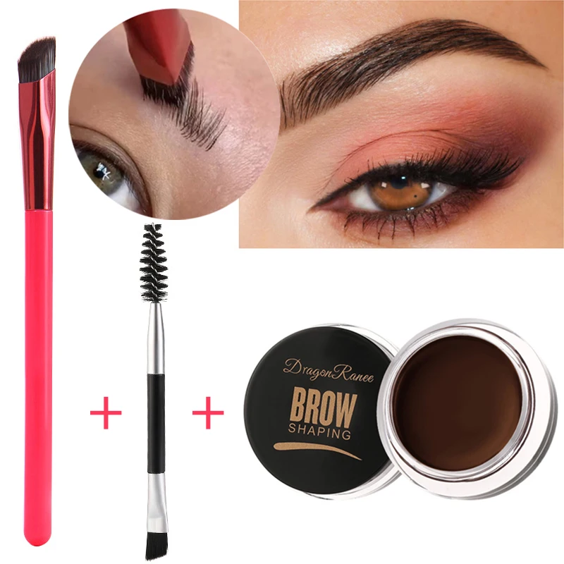 

Multi-function Eyebrow Brush With Wild Eyebrows Cream Concealer Square Eye Brow Make Up Brushes For Women Eyebrow Gel Makeup