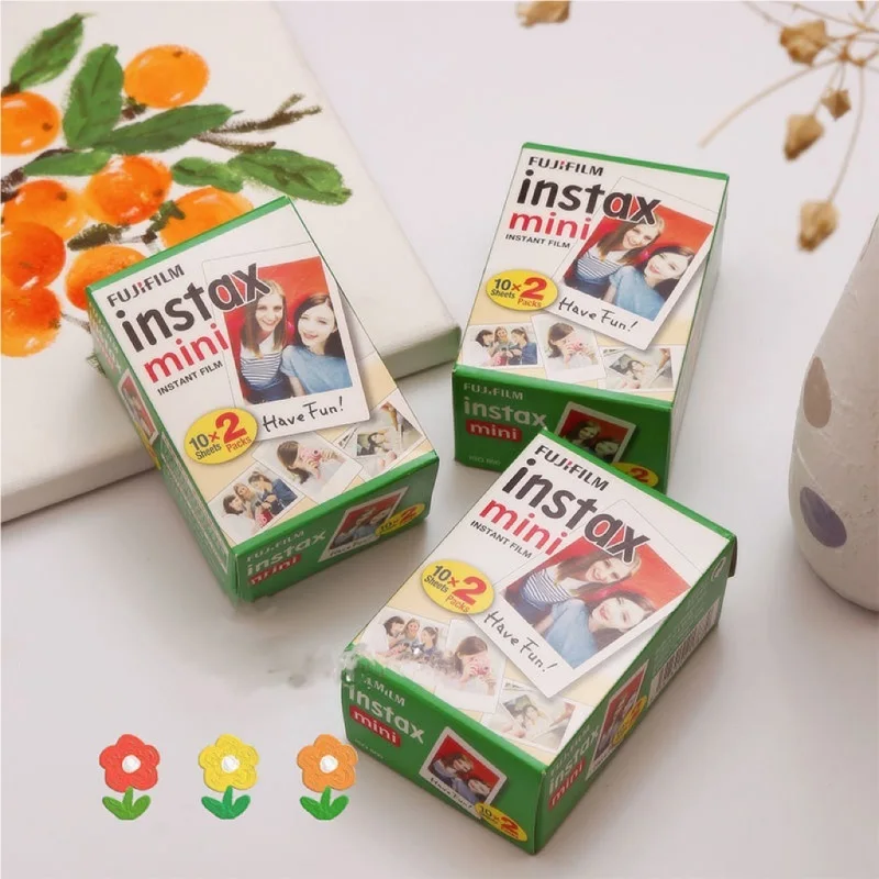 

10 / 20 / 40 / Fujifilm 3 Inch White Edge Film Suitable For Instant Mini 9/11/25/50/70/90 Camera Film And Polaroid Photo Paper