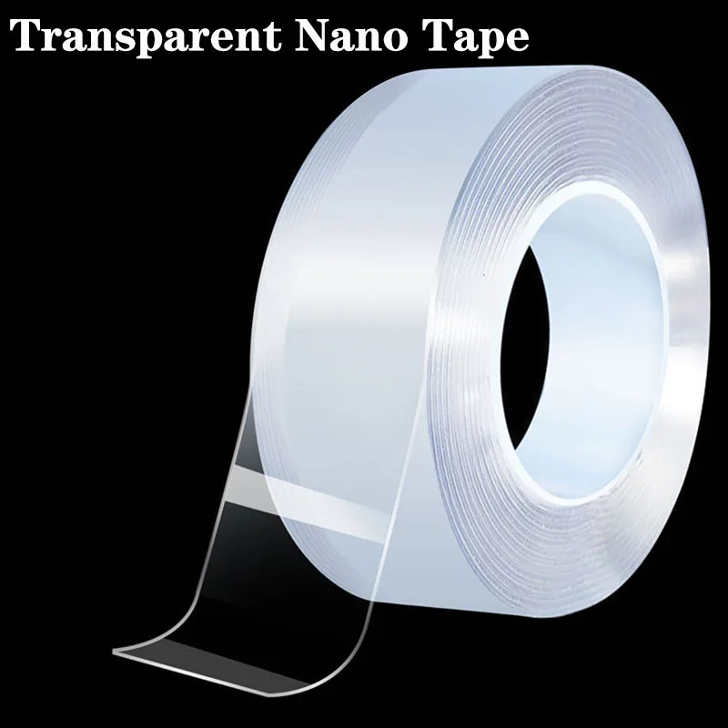 

Transparent Nano Tape Double-Sided Adhesive Wall Stickers Waterproof Traceless Waterproof Resistant Home Decor Supplies 1/2/3/5M