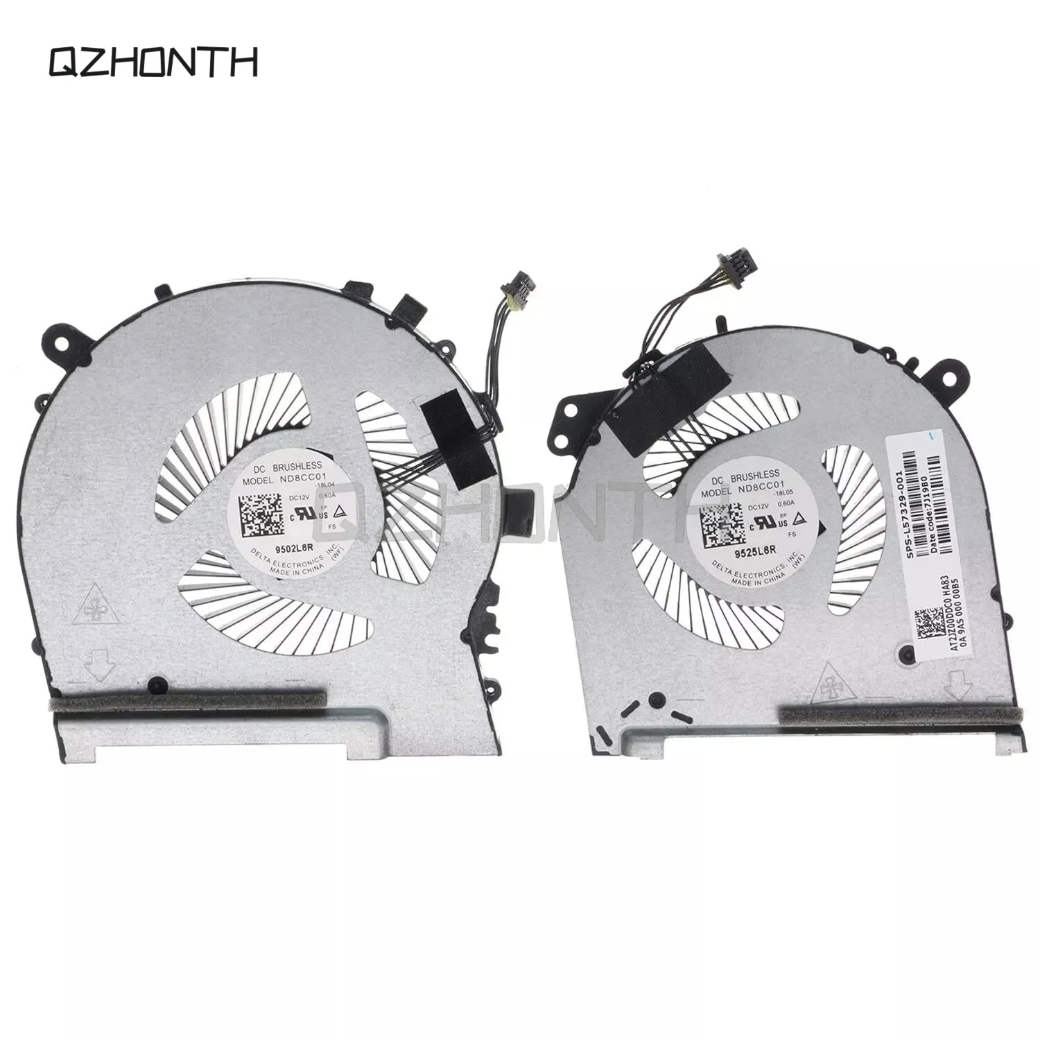 Новый вентилятор охлаждения процессора и графического для HP Omen 15-DH 15-DH1070WM 15-DH0111TX