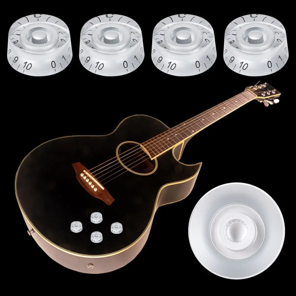 

Guitar Accessories Tone Volume Knobs Bass Tuning Switch Electric Guitar Speed Control Bucket Shape Knob For Les Paul LP