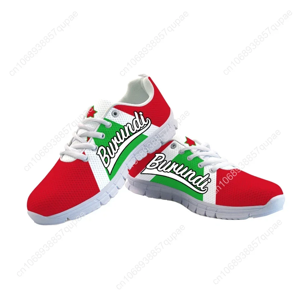 Burundi Youth Free Custom Made Name Number Bdi Country Nation Flag Bi French Burundian Print Photo Logo Mesh Casual Shoes