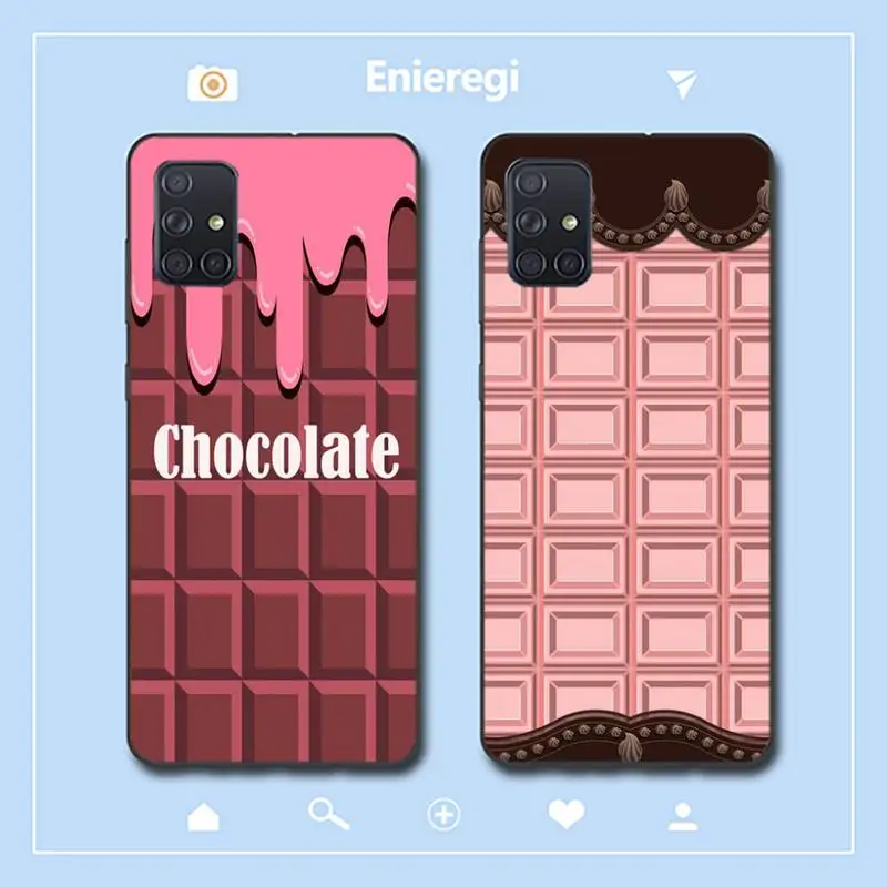 

Chocolate Phone Case for Samsung A51 01 50 71 21S 70 31 40 30 10 20 S E 11 91 A7 A8 2018