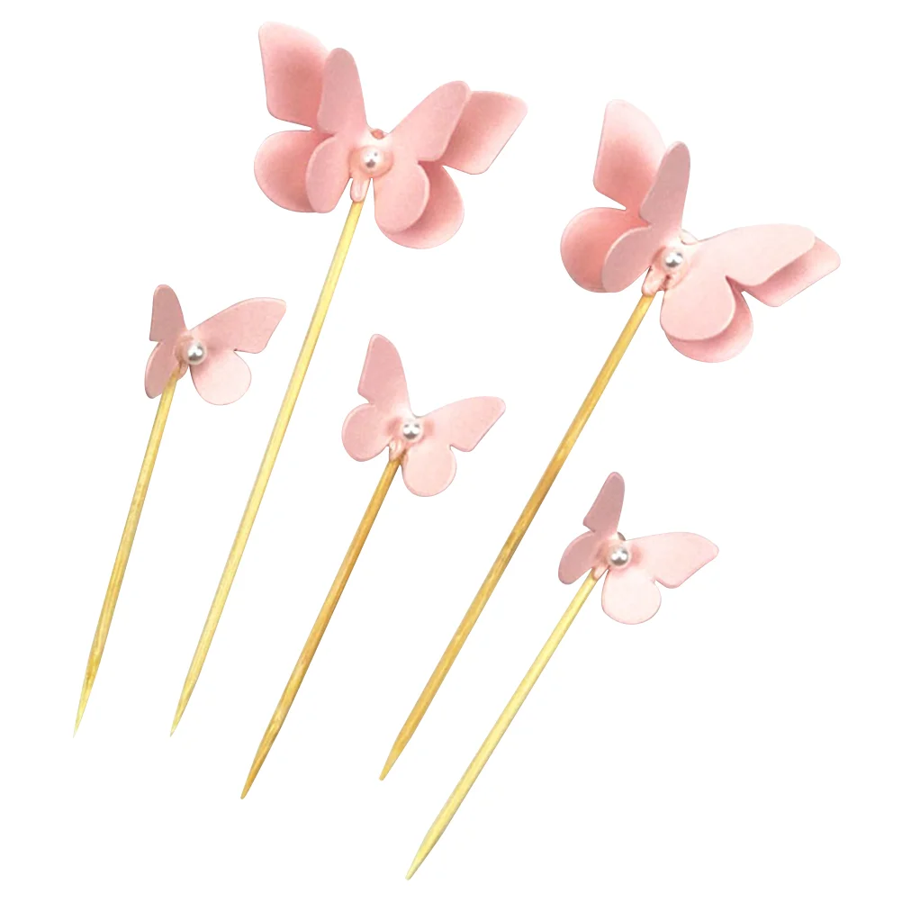 

10Pcs Cake Toppers Shape Cake Fruit Picks Dessert Table Decorative Supplies