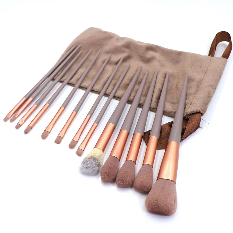 

Sdatter 13pcs Professional Makeup Brush Set Soft Fur Beauty Highlighter Powder Foundation Concealer Multifunctional Cosmetic Too