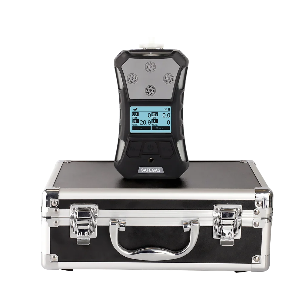 

Pumping 4 in 1 Gas Detector CH4 LEL CO H2S O2 Multi Gas Detector Portable 4 in 1 Multi Gas Detector