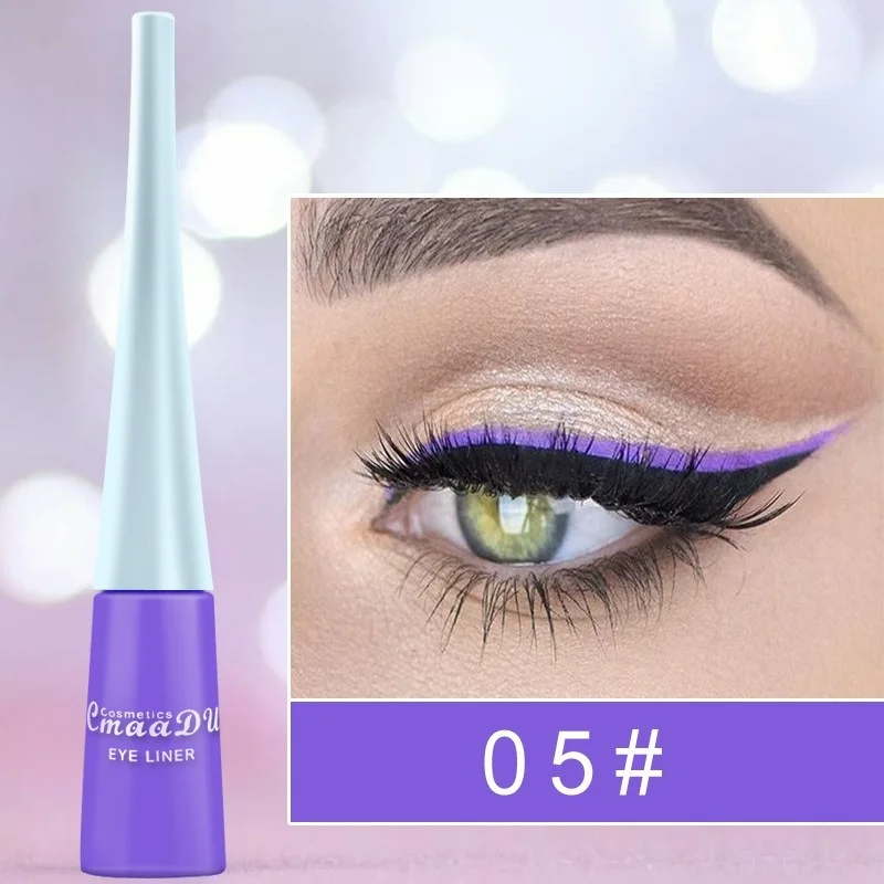 13 Colors Matte Liquid Eyeliner Colorful Waterproof Lasting Green White Blue Yellow Quickily Drying Eyes Makeup Tool |