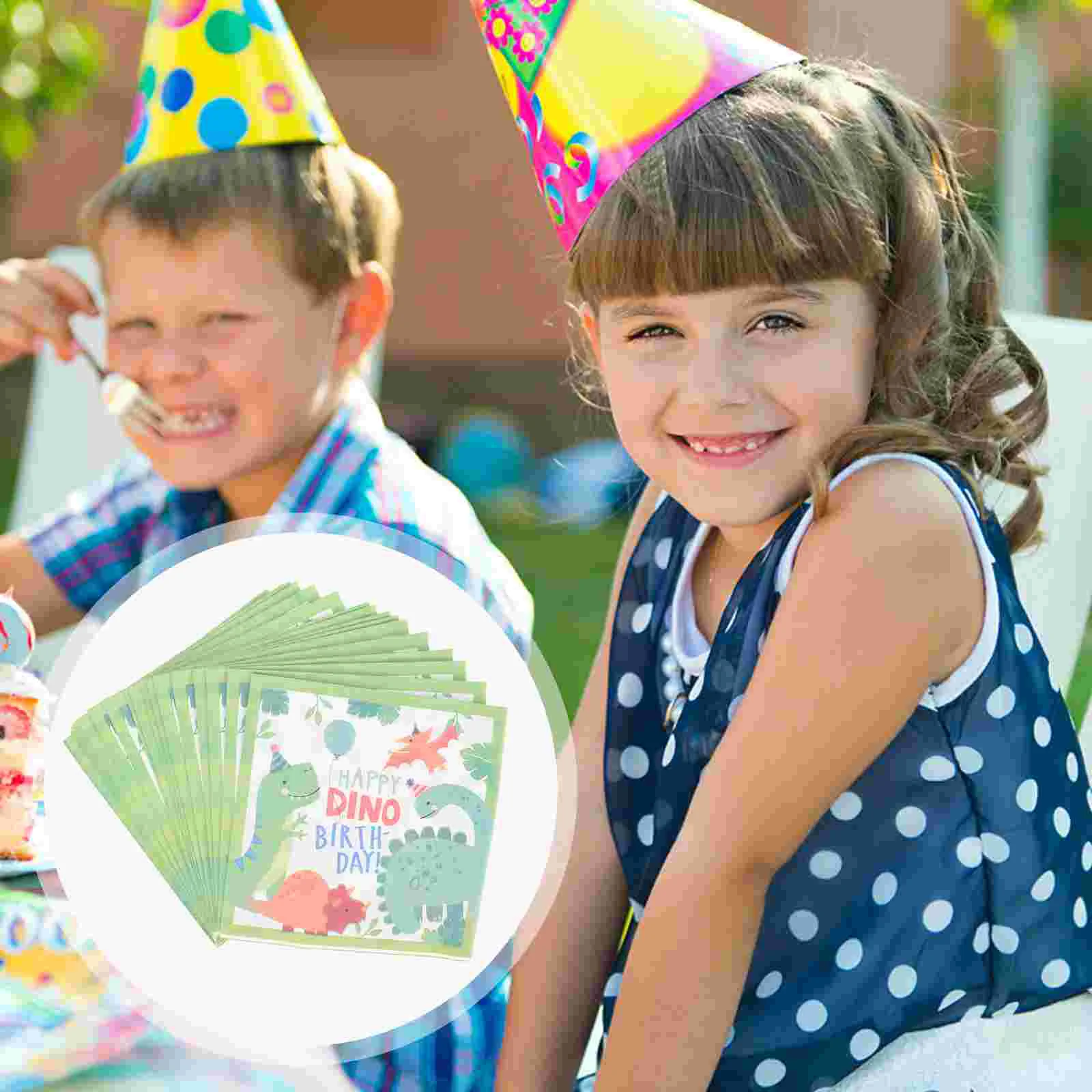 

40 Sheets Napkin Birthday Party Favors Paper Towels Dining Table Tissue Cartoon Baby Disposable Dinner Napkins