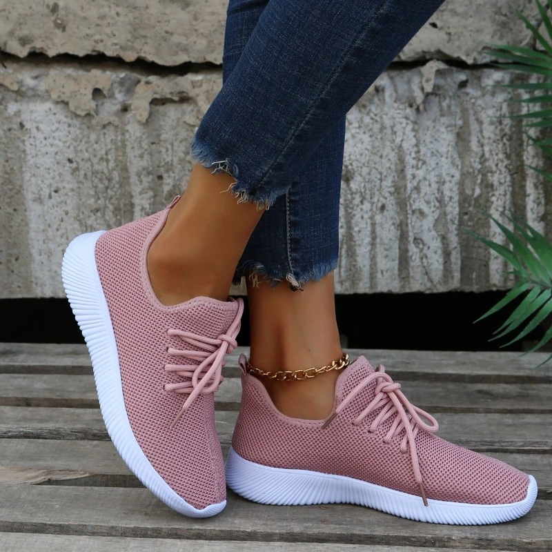 Plus Size Women Shoes 2022 Woven Mesh Running Shoes Soft Bottom Casual Sports Shoes Women's Fashion Luxury Basketball Sneakers