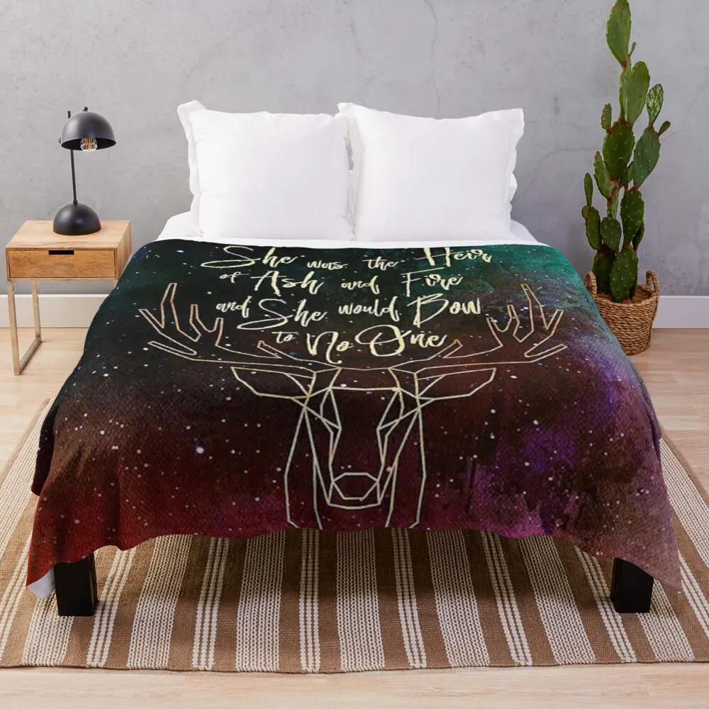 

Throne of Glass Quotes Throw Blanket fluffy blanket multi-purpose Ultra-Soft Micro Fleece flannel fabric