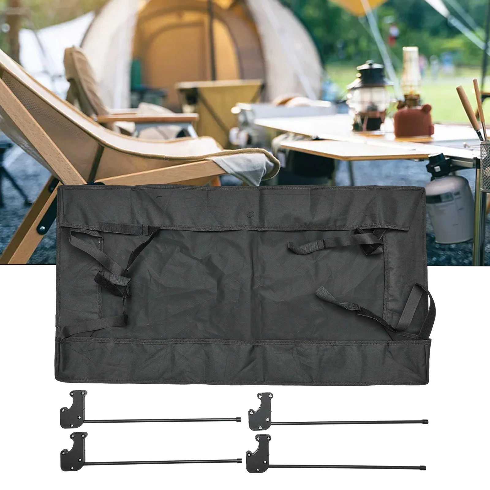 

Wagon Attachment Trolley Cart Sun Shade Cover Canopy Picnicking VERSATILE Easy To Use Garden Cart OXFORD CLOTH