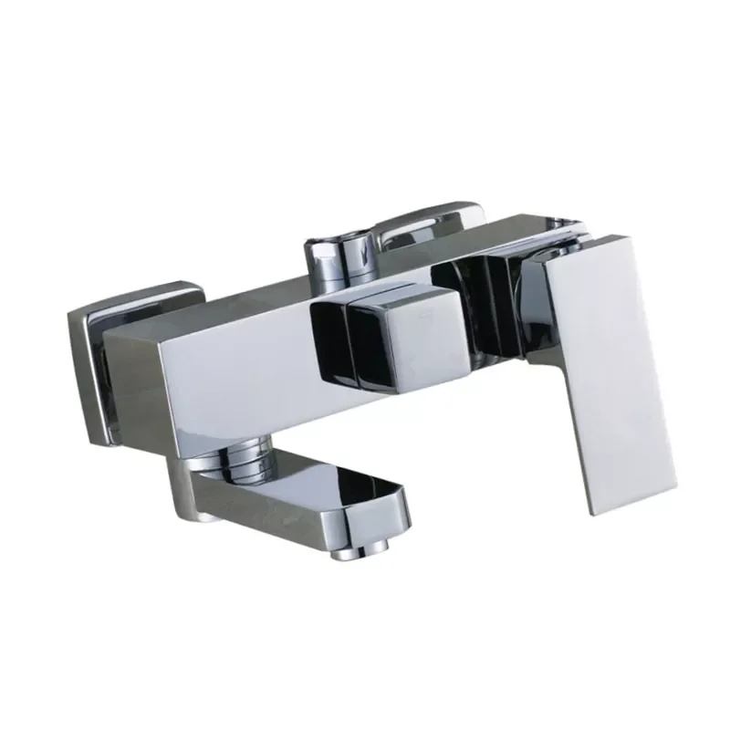 

Bathroom Shower Mixer Wall-Mounted Brass Mixer 3 Functions Shower Mixer Hot and Cold Water Mixer Bathroom Mixer Tap Chrome