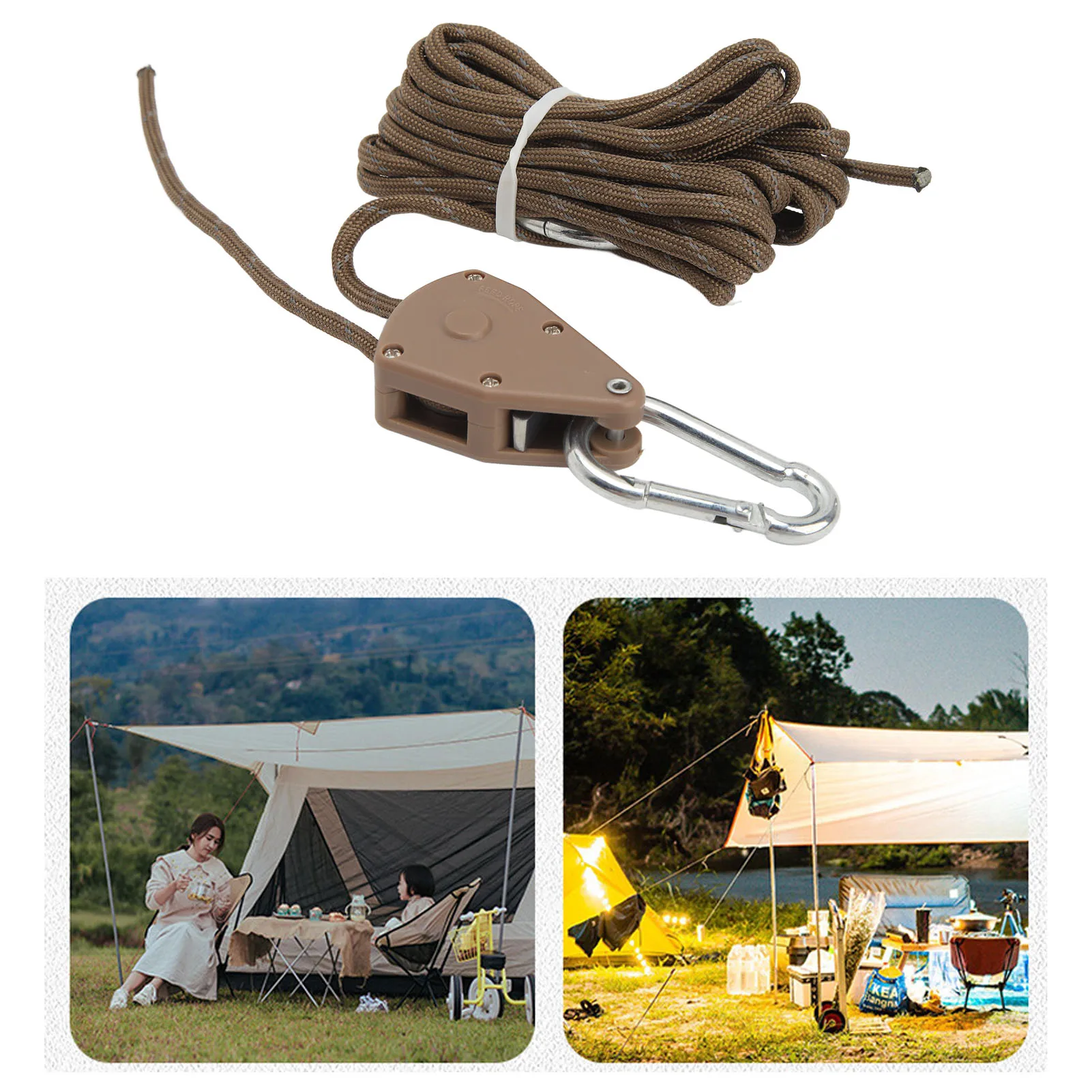 2 шт. 4 м походная палатка Регулируемый ветровой шнур уличная веревка для палатки