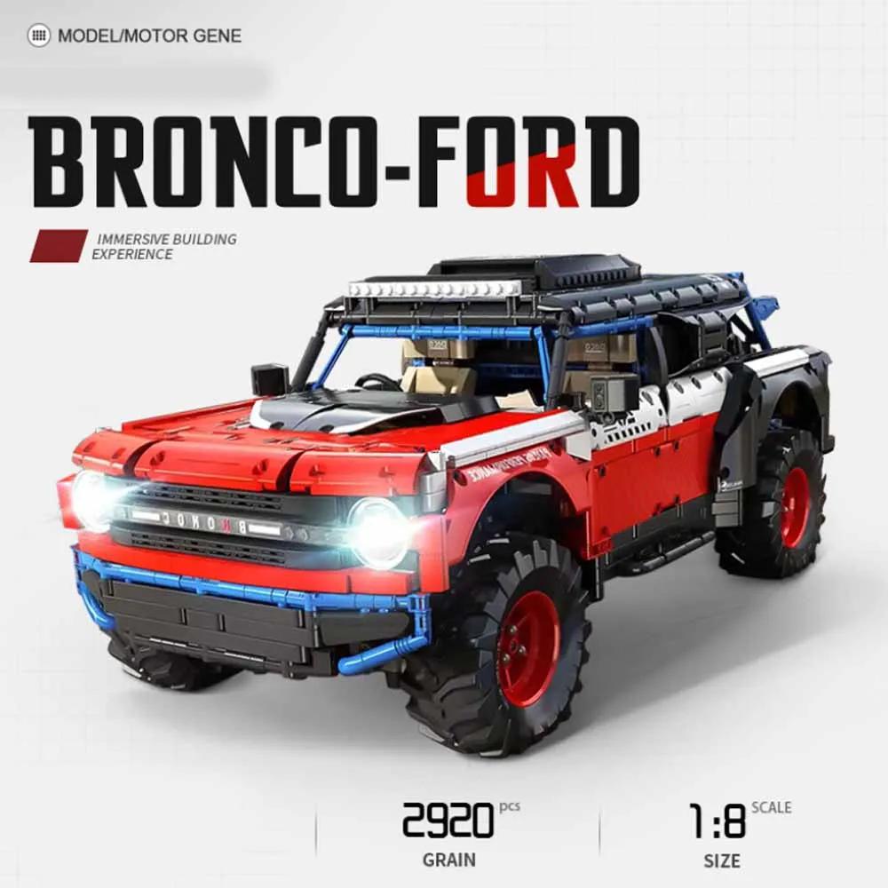 

2920Pcs 1∶8 City High-Tech Building Blocks SUV Cross-country Sportcar Super Speed RC Bricks Toys Model Gifts for Children