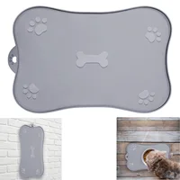 Pet Supplies Silicone Placemats Easy Storage Cleaning Placemats Non-Slip Anti-Spill Food Accessories Pet Silicone Mats