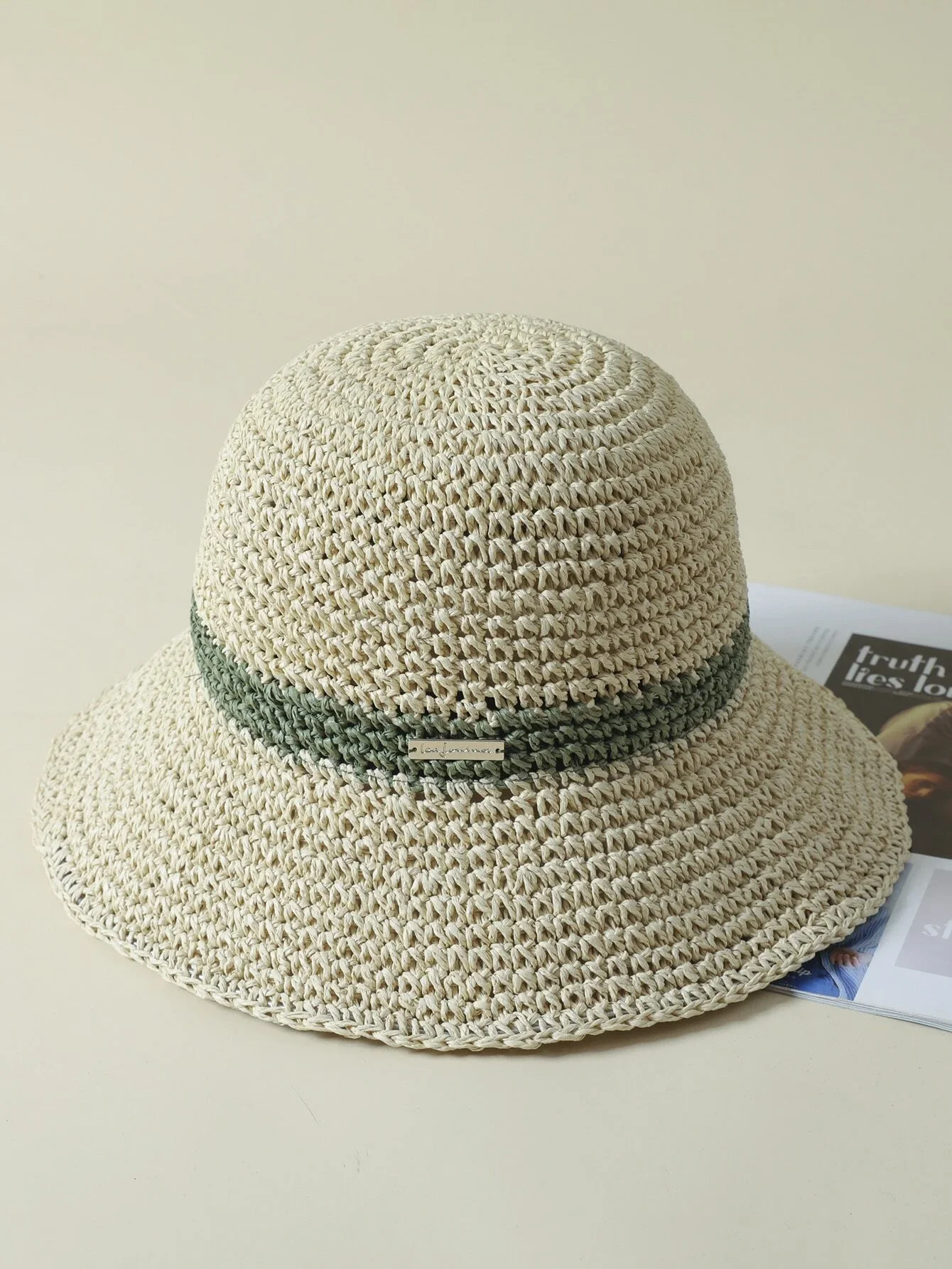 

Hats gorras sombreros capshat Two Tone Straw Hat beach