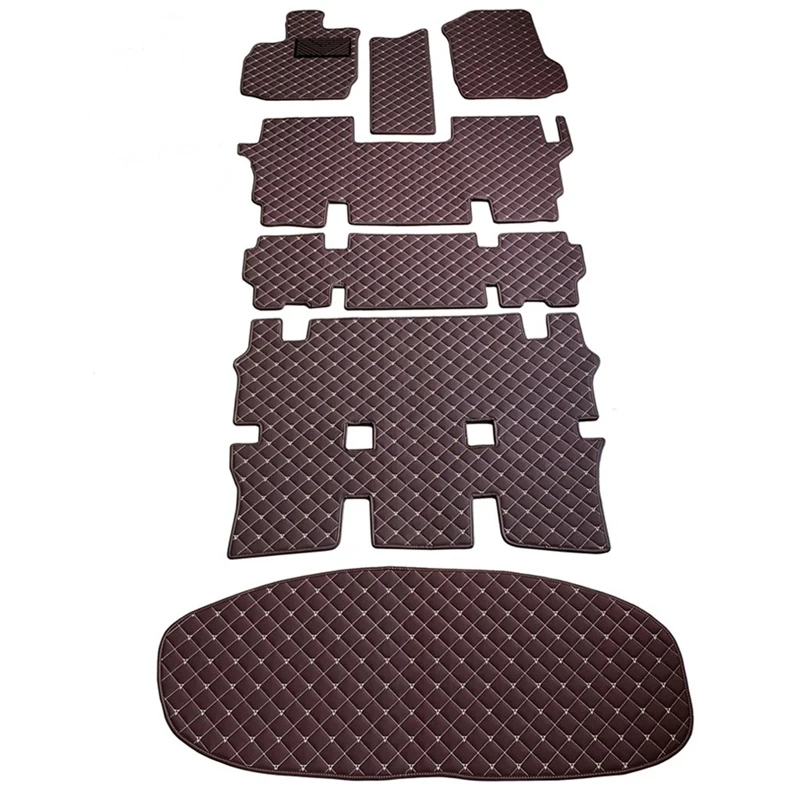 

Полный Комплект ковриков для автомобиля на заказ + коврик для багажника для правого руля Toyota Voxy R60 R70 2013-2001 7 8 мест водонепроницаемые коврики