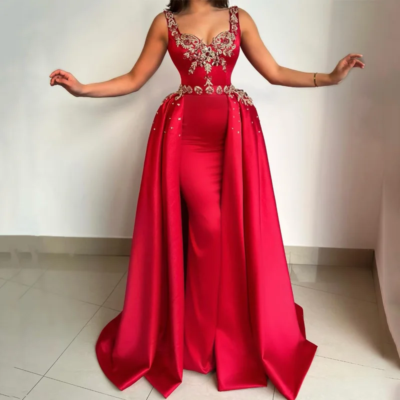 

Thinyfull Formal Prom Dresses Beadings Appliques Evening Dress Saudi Arabia Mermaid Floor Length Cocktail Party Gowns Plus Size