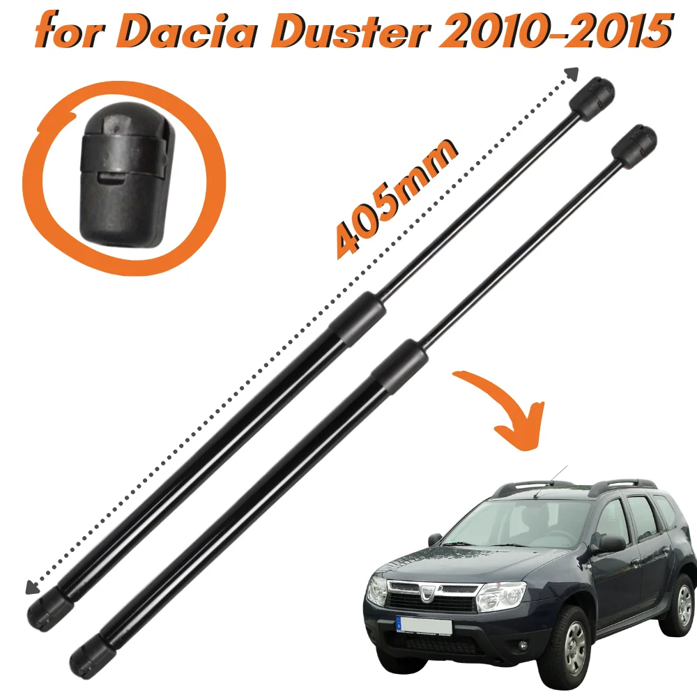 

Qty(2) Trunk Struts for Dacia Duster Closed Off-Road Vehicle 2010- 405MM Lift Supports Gas Spring Tailgate Rear Boot Shock Prop