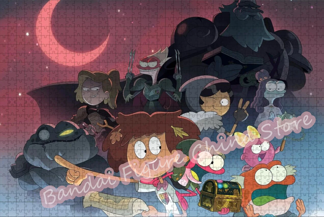 Развивающие Пазлы Amphibia Tv Show Disney интеллектуальный подарок для детей мультяшный