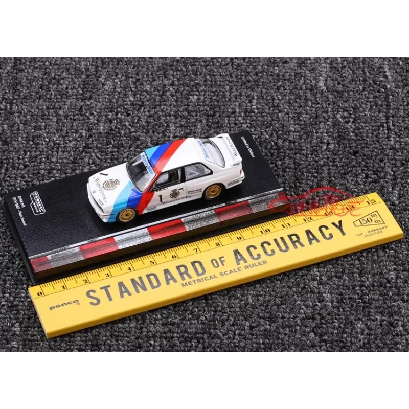1:64 BMW M3 DTM 1987 Марк Hessel No.1 статическая модель из сплава Детская Коллекция