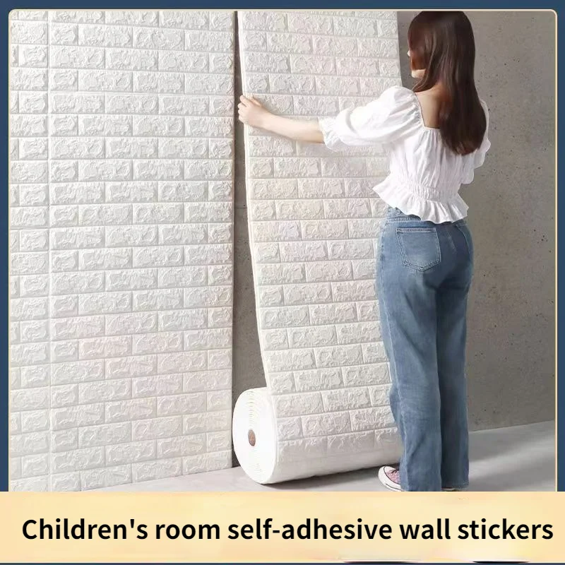 

1m Cartoon 3D Waterproof Self-adhesive Wall Stickers Children's Room Bedroom Warm Wallpaper Living Room Study Home Decoration