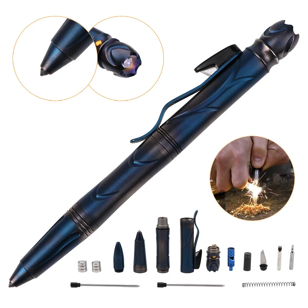 

Многофункциональная комбинированная тактическая ручка с наконечником из вольфрамовой стали ручка для самообороны творческая личность то...