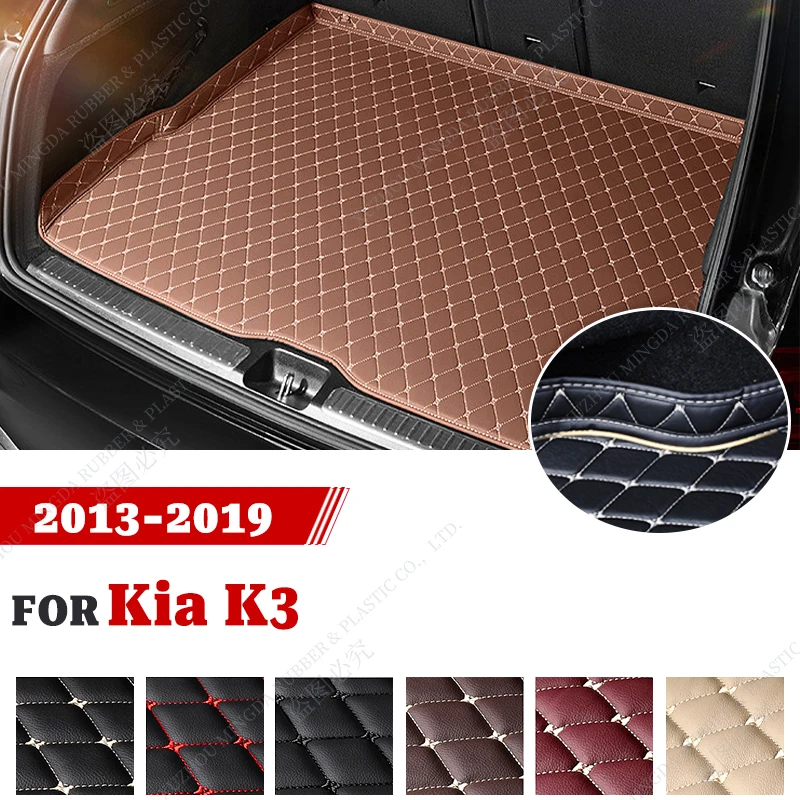 

Коврик для багажника автомобиля для Kia K3 2013 2014 2015 2016 2017 2018 2019, пользовательские автомобильные аксессуары, украшение интерьера автомобиля