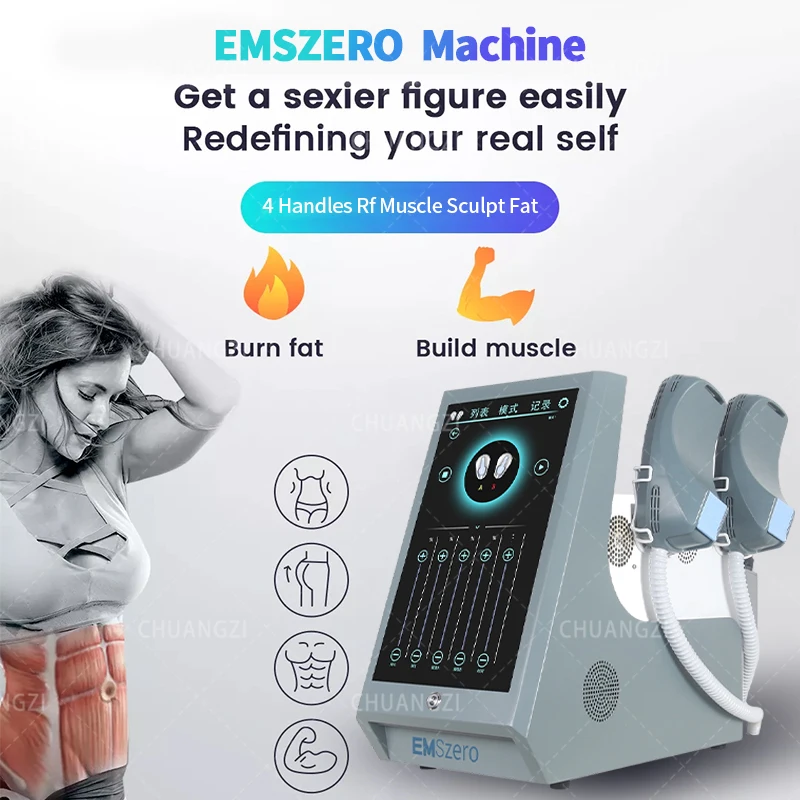 

EMS-LIM Weight Loss Slimming Muscle Stimulator Body Sculpt Teslaslim Emshaping Circslim Emszero 7-13Tesla Sculpting 4 Handles